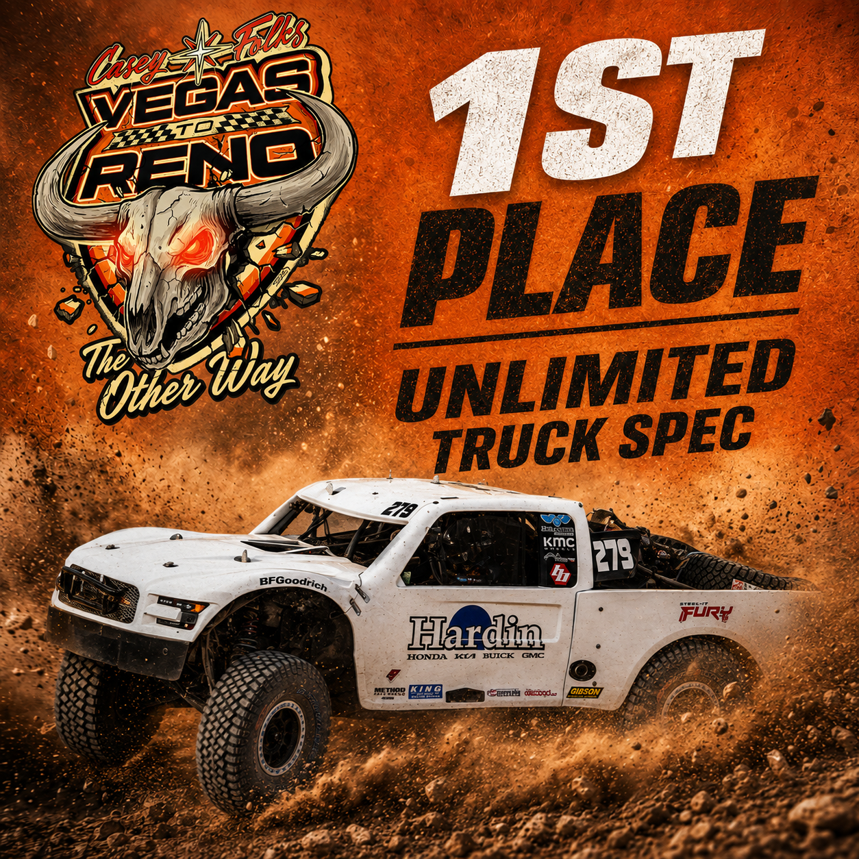 Vegas to Reno first place Unlimited Truck Spec